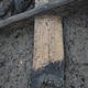 A charred timber pulled from the site, showing the incredible preservation after 3,000 years.